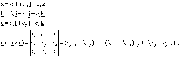 The cross product